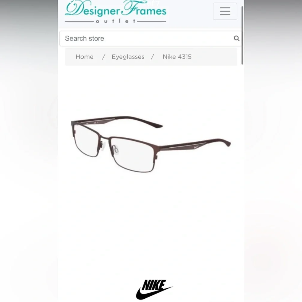 Nike Dark Brown Eyewear